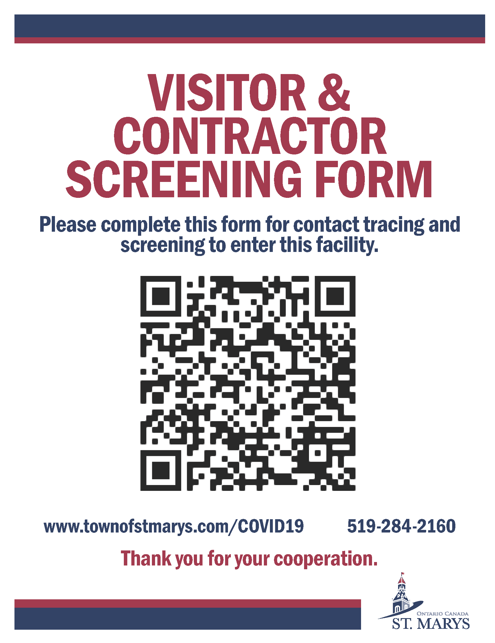 Visitor Screening Form